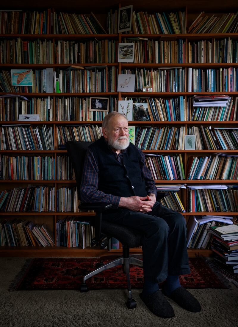 Michael Longley at home in Belfast. Photograph: Liam McBurney