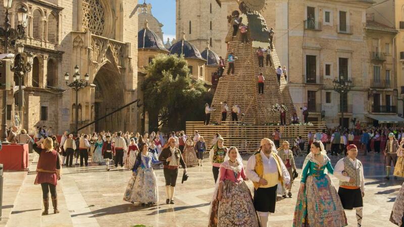 The festival of Fallas Valencia in 2014