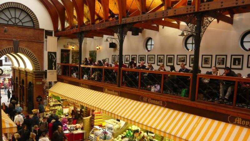Critical appraisal: the balcony at the Farmgate Cafe, at the English Market in Cork. Photograph: Jessica Spengler