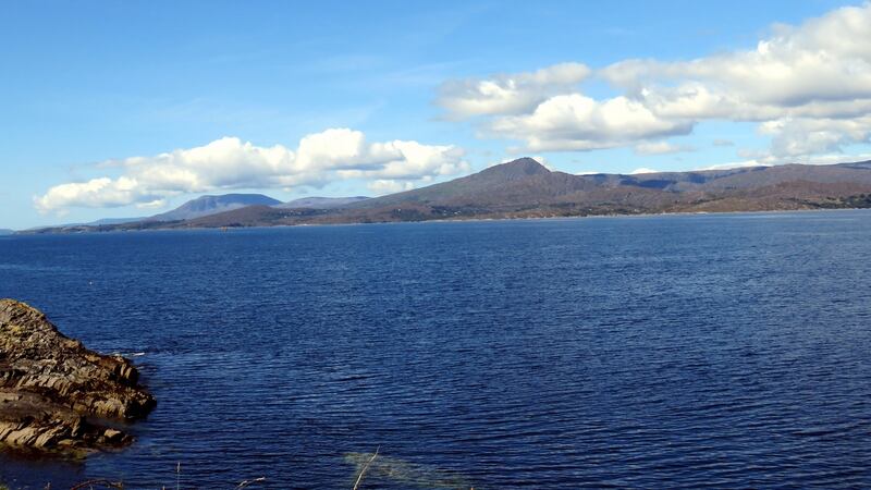 Bantry Bay and the Beara peninsula from Whiddy Island