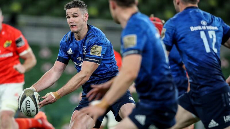 Johnny Sexton will be fit if required for Leinster’s clash with Ulster. Photograph: Dan Sheridan/Inpho