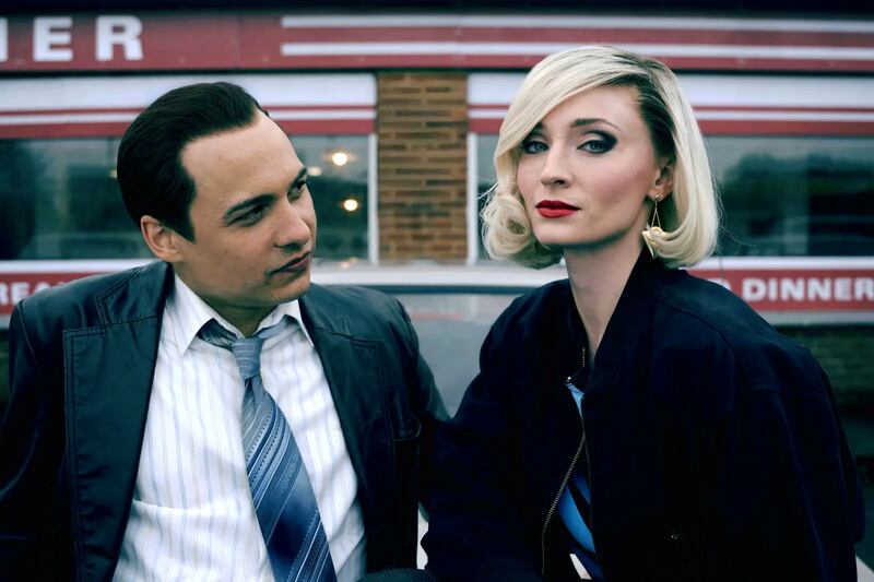 Frank Dillane as Boisie and Sophie Turner as Joan Hannington. Photograph: Susie Allnutt/ITVX