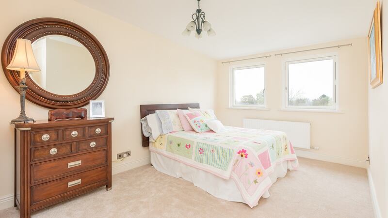 The two downstairs bedrooms at 22 Ardagh Drive in Blackrock are smaller doubles.