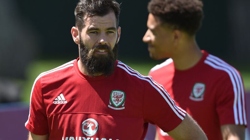 Despite breaking his leg less than a month ago, Joe Ledley is included in the Wales squad. Photo: Getty Images