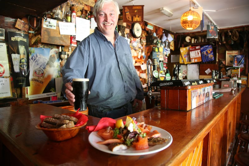 Peter Curtin in the Roadside Tavern. Photograph: Burren Ecotourism Network