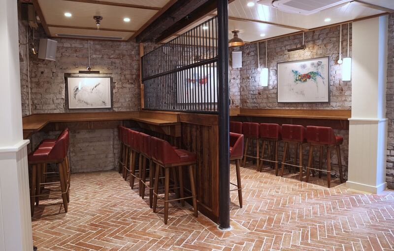 Christine Bowen artwork in the restored stables. Photograph: Nick Bradshaw