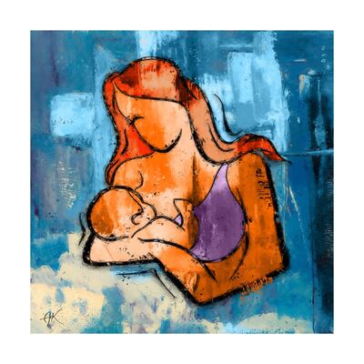 A piece of artwork called 'Against All Odds' which was painted by hospital consultant and artist Afif El-Khuffash. 