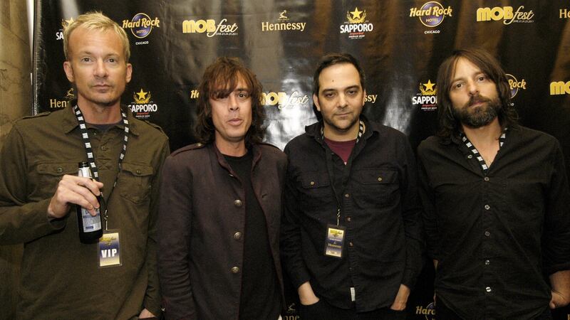 Chris Collingwood, Jody Porter, Adam Schlesinger and Brian Young of Fountains of Wayne. Photograph: Paul Warner/Getty Images