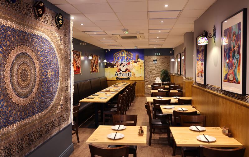 Afanti serves authentic Uyghur food that is very keenly priced. Photograph: Dara Mac Dónaill









