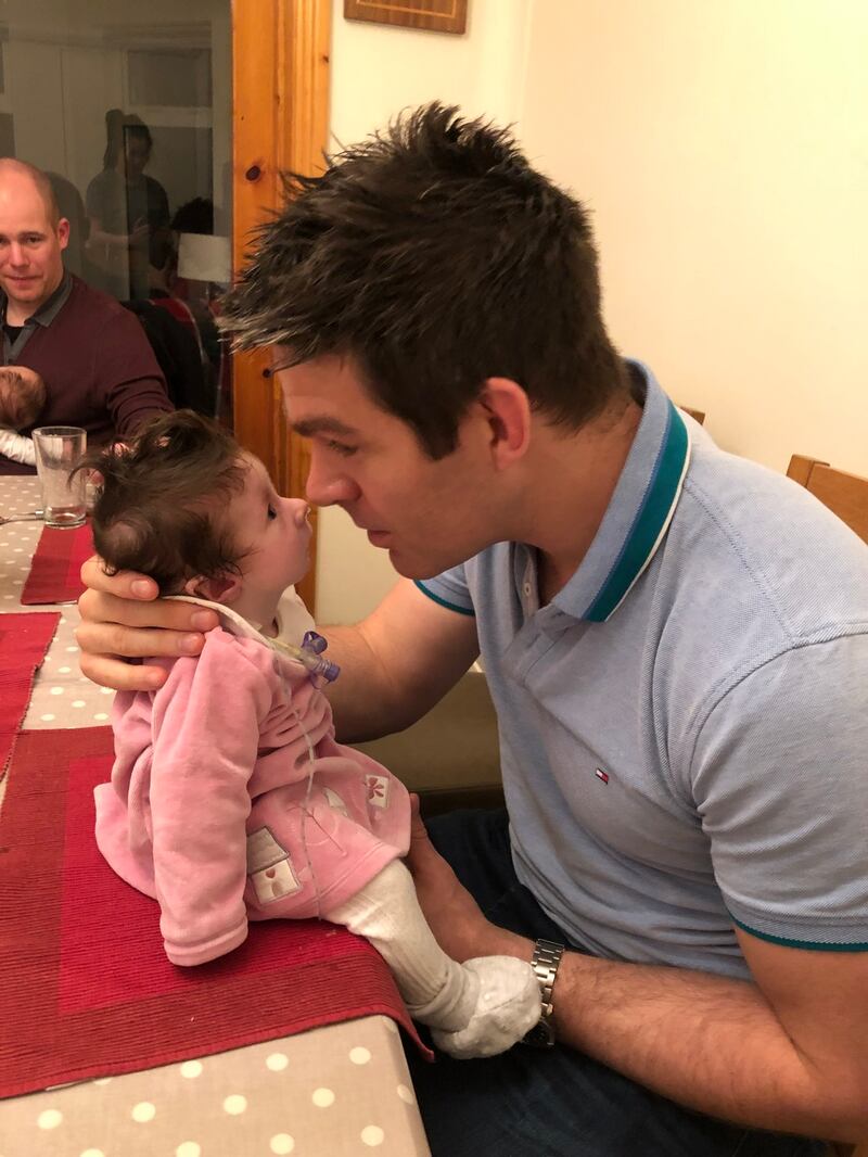 Billy with his daughter Emmeline