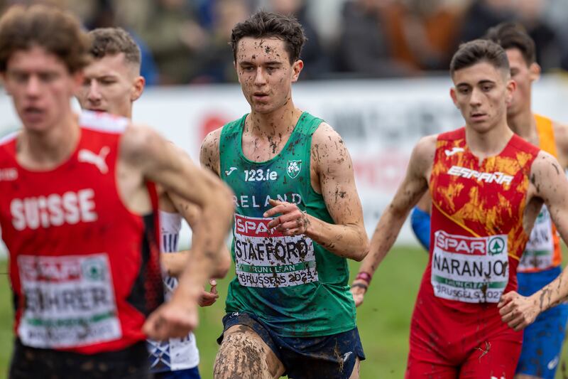 Jonas Stafford's strong finish helped Ireland clinch gold. Photograph: Morgan Treacy/Inpho