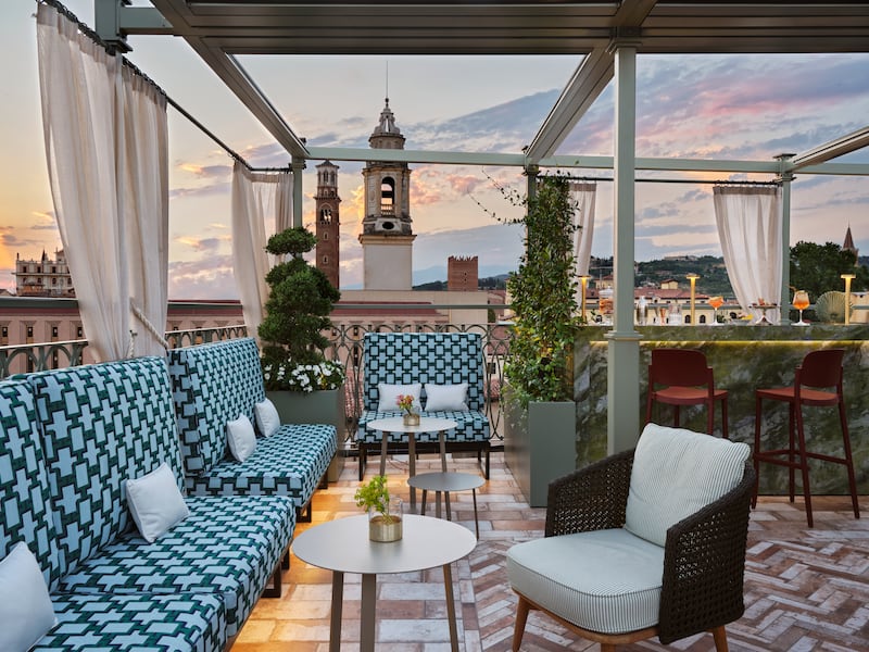 Roof Terrace at Small Luxury Hotels Vista Palazzo Verona