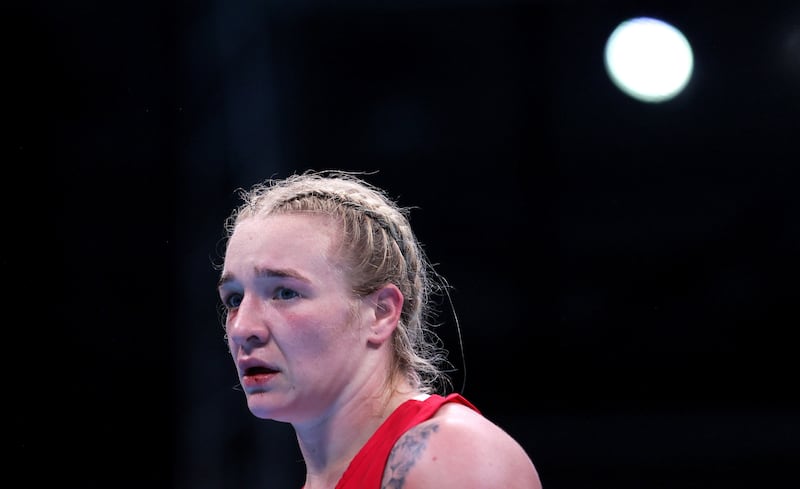 Broadhurst lost her quarterfinal fight in Poland. Photograph: Laszlo Geczo/INPHO