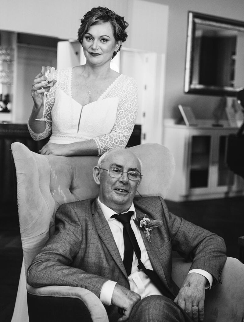 Katrina O'Neill with her father John Murphy, both recently deceased