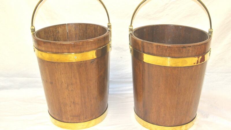 Brass bound Georgian peat buckets Woodward Auctioneers, €500-€800