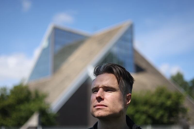 For Those I Love: David Balfe at the Church of the Holy Trinity in Donaghmede. Photograph: Bryan O’Brien