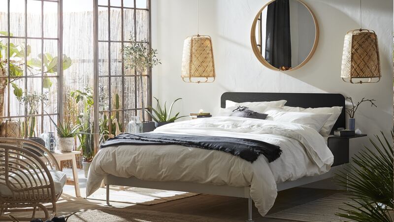 Use a big mirror to reflect the light. Photograph: Ikea.