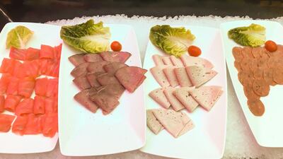 Chicken (or turkey) is a better choice than ham or salami