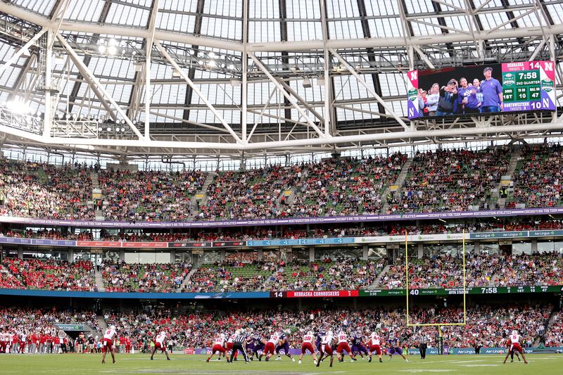 A general view of a college football game in Ireland in 2022. Photograph: Laszlo Geczo/Inpho