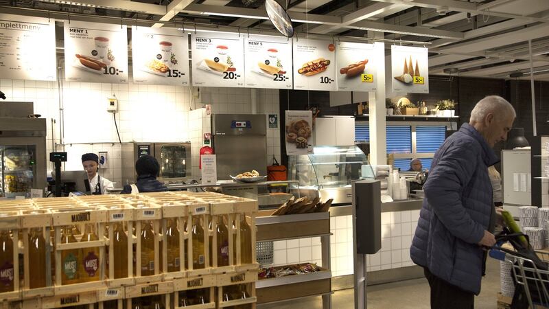 An Ikea where managers temporarily decided to go cashless, in Gavle, Sweden, after they realised that fewer than 1 percent of shoppers used cash. Photograph: Loulou d’Aki/The New York Times