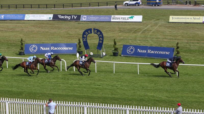 More Beautiful ridden by Seamus Heffernan comes home to win. Photograph: Caroline Norris/Inpho
