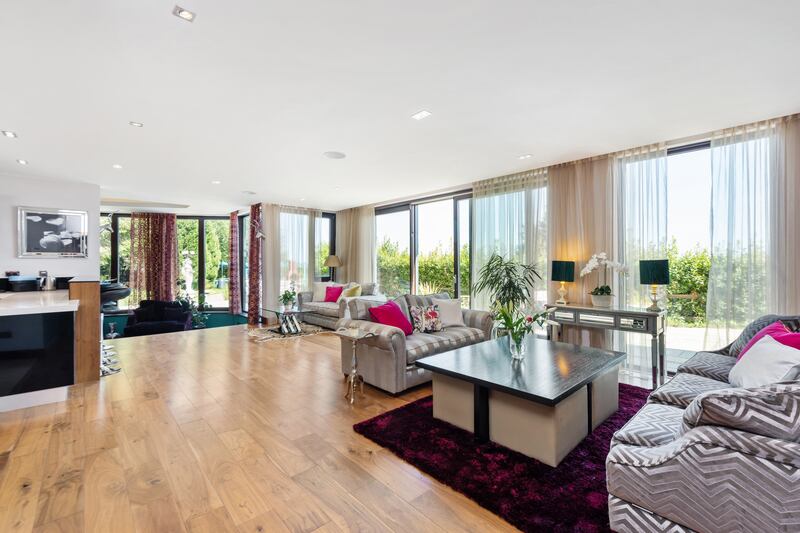 Informal living area at garden level