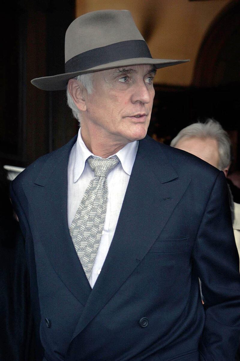 Terence Stamp attends the memorial service of Sir Peter Ustinov, held at the St-Martin-In-The-Fields church, Trafalgar Square, central London, in November 2004. Photograph: Edmond Terakopian/PA 