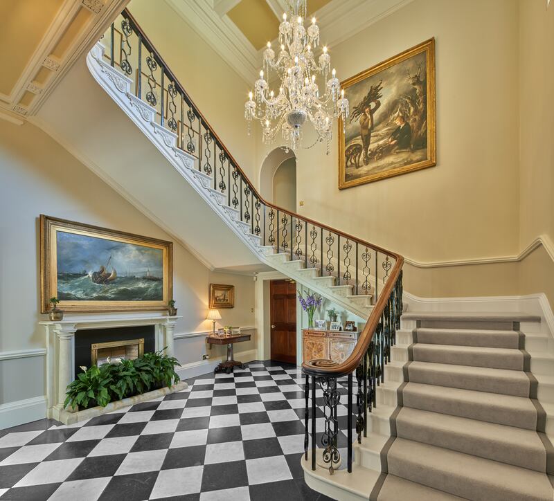 Hall and stairway. Photograph: Gareth Byrne Photography