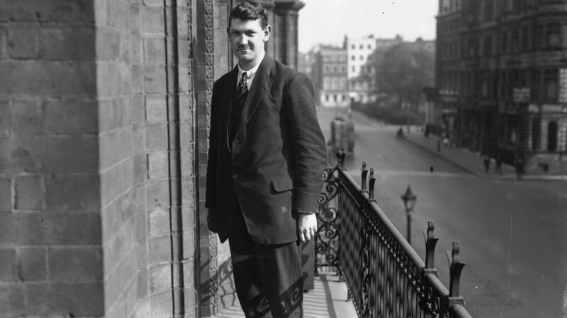 Michael Collins – photographed in London during treaty talks – was able to traverse Dublin during the war with relative impunity because the British did not have a reliable image of him. Photograph: Hulton Archive