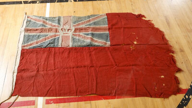 Exceptionally rare and unique commodores flag from the Royal St George Yacht Club, dating 1847 (€1,000- €2,000), Niall Mullen/Victor Mee