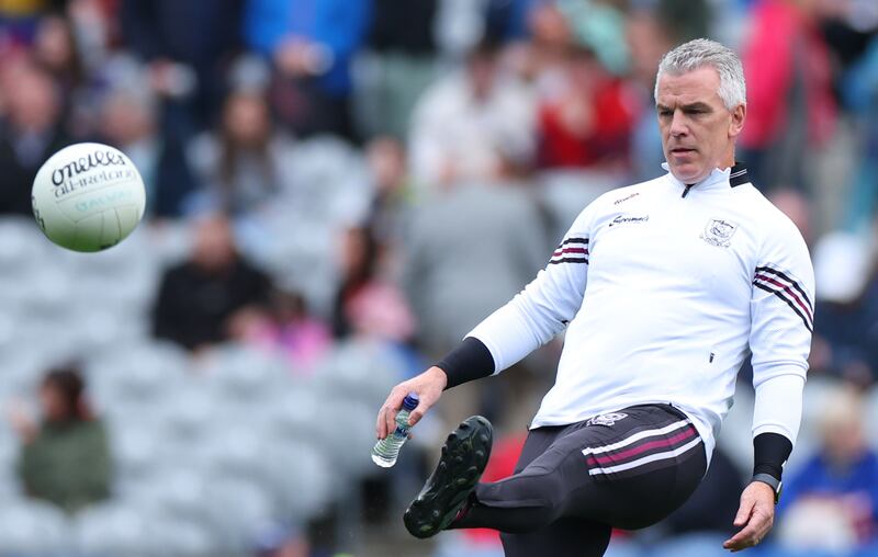 Galway manager Pádraic Joyce during his side's All-Ireland quarter-final clash against Dublin this year. Photograph: James Crombie/Inpho