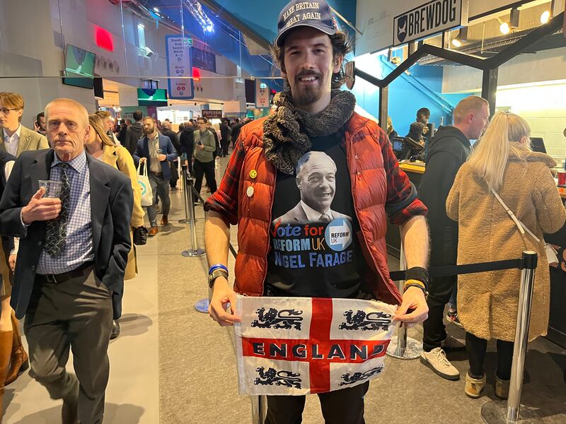 A Reform supporter in Birmingham, who gave his name as Josiah David, says Britain needs 'tough love'