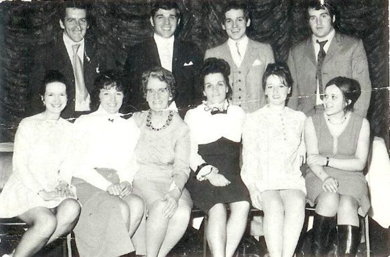 Kit de Waal’s mother and grandmother (centre, front) in 1973 out for the night with the Doyle clan