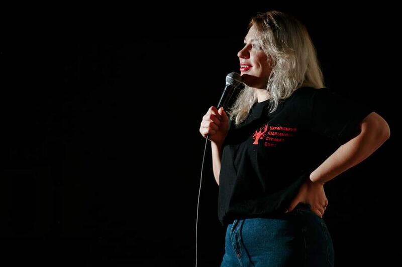 With a strapline of 'life goes on', the Kyiv English Open Mic comedy club captures the essence of this city. Photograph: David McWilliams