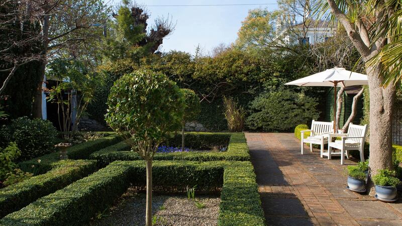 Casa Tina has a very sheltered formal garden behind high electronic gates