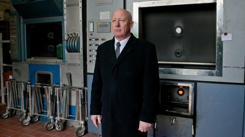 John Campbell, crematorium technician,  at Glasnevin Cemetery, Dublin. The  crematorium, the city’s first, only opened in 1982 yet today  less half of all funerals in the city end at an open grave.  Photograph: Brenda Fitzsimons