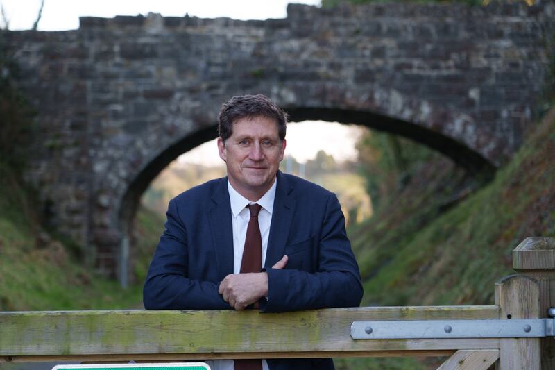 Eamon Ryan in Cavan. Photograph: Barry Cronin