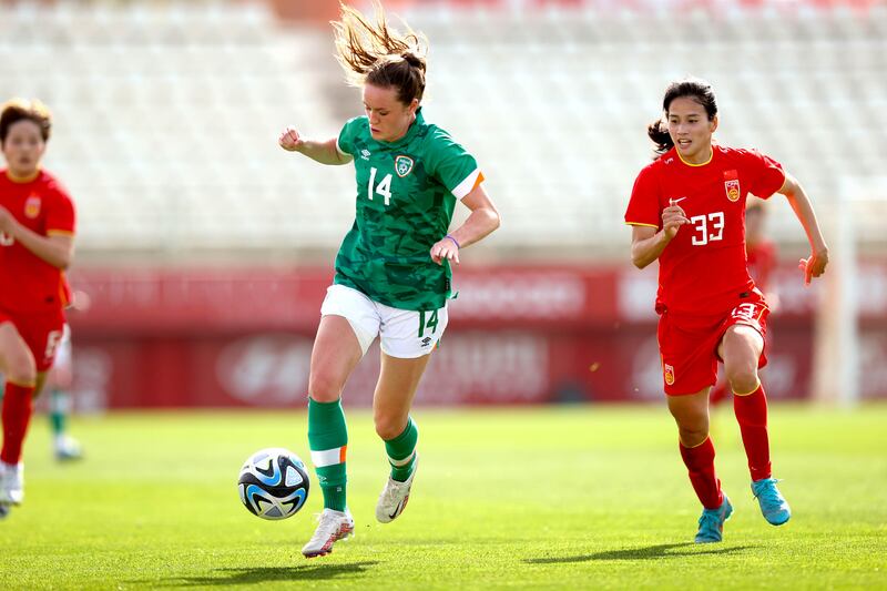 Heather Payne could be the one to lead Ireland's attack against the USA. Photograph: Ryan Byrne/Inpho