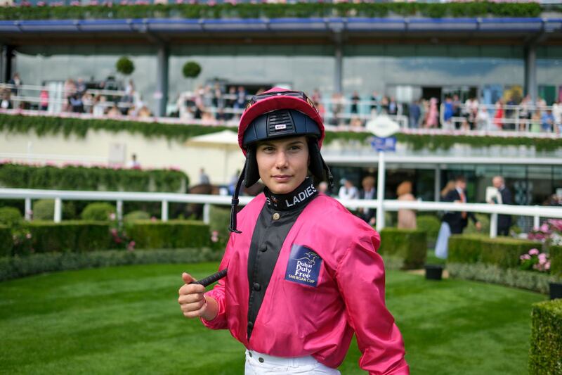 French jockey Marie Velon at Ascot last year. Photograph: Alan Crowhurst/Getty