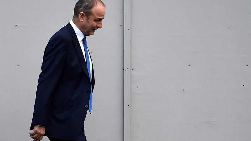 After a long period in which Fianna Fáil and Fine Gael rose in tandem, that trend is arrested – for now anyway. Above, Micheál Martin. Photograph: Clodagh Kilcoyne/Reuters