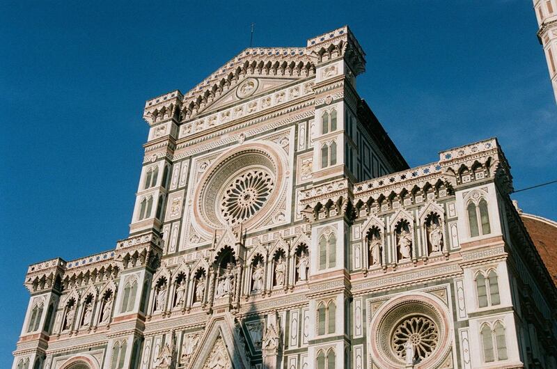 In Florence, we saw incredible artwork and sculptures before having some drinks. Photograph: Rebecca Daly