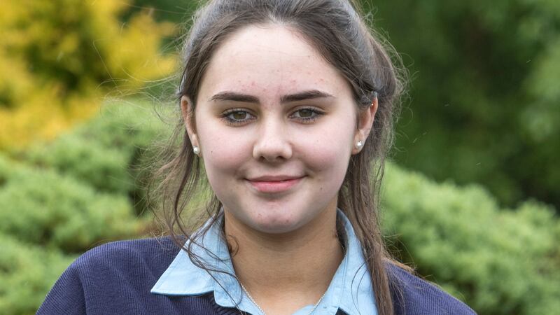 Jade Simpson from Gleneely, of Carndonagh Community School. Photograph: North West Newspix