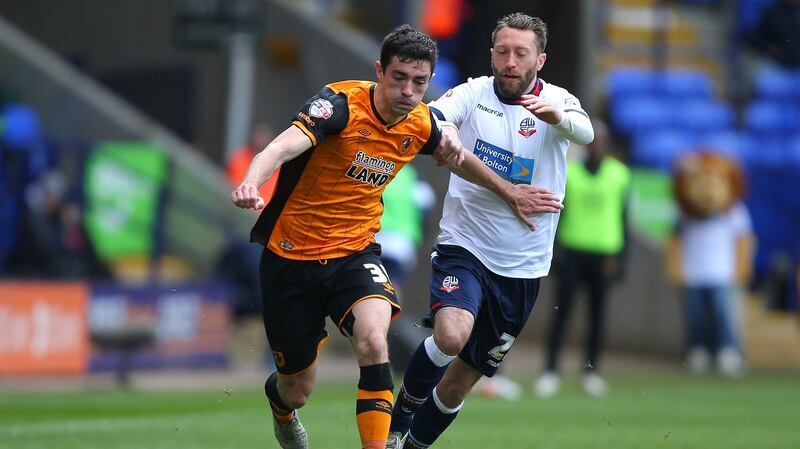 Brian Lenihan in action for  Hull City in April 2016. Photograph:  Dave Thompson/Getty Images