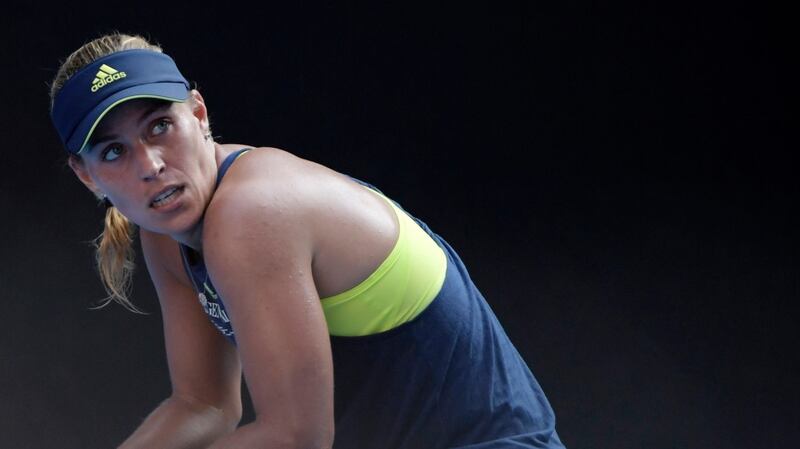 Angelique Kerber was edged out by Simona Halep in Melbourne. Photograph: Tracey Nearmy/EPA