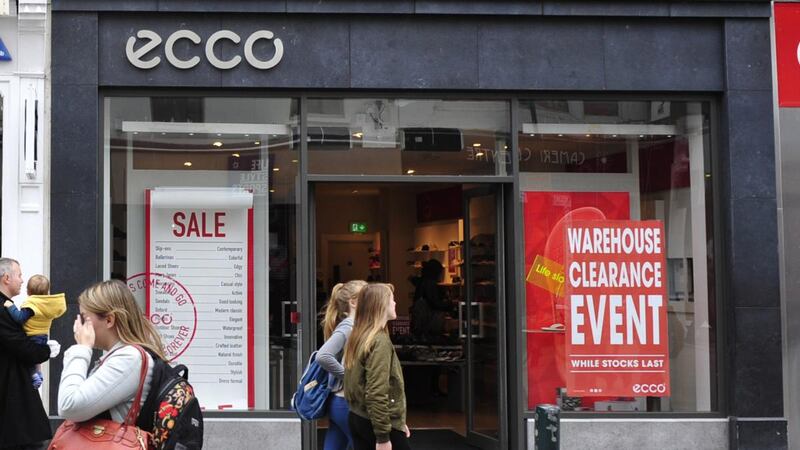 Ecco on Grafton Street. Photograph:   Aidan Crawley