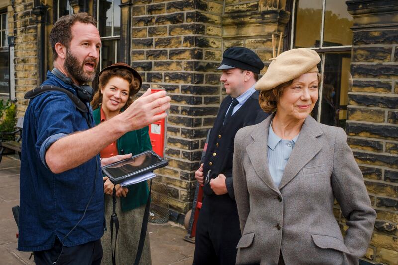 Jenny Agutter on location for The Railway Children Return