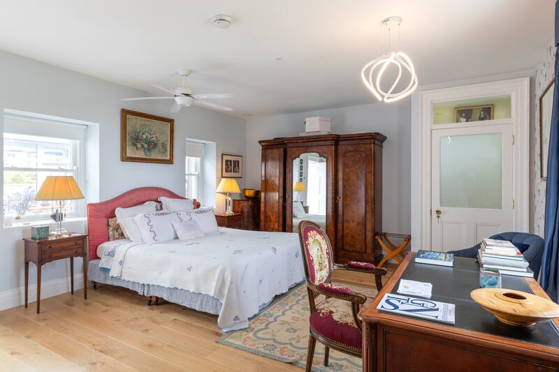 The farmhouse has three bedrooms