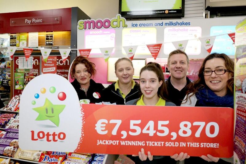 Liz Ryan; Joanna Loughnane; Katie O'Brien; Tadgh Delaney and shop owner Deirdre O'Toole.