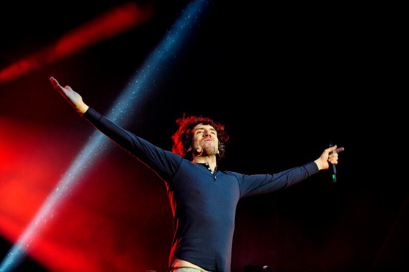 Gary Lightbody from Snow Patrol performing in the Phoenix Park in July 2012. Photograph: Aidan Crawley