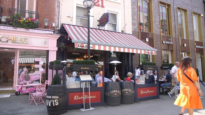 Davy Byrne's pub on Duke Street, where Bloom stopped for lunch, having a Gorgonzola sandwich and a glass of wine. Photograph: Bryan O'Brien